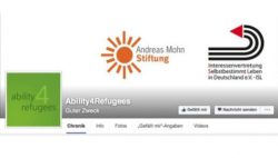 Foto: Screenshot der Facebookseite von Ability4Refugees